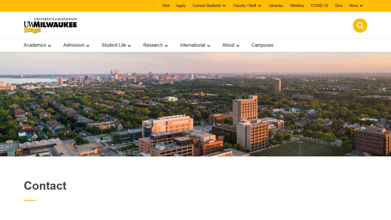 Contact - UW-Milwaukee